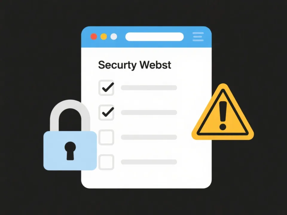 安全登录检查清单示意